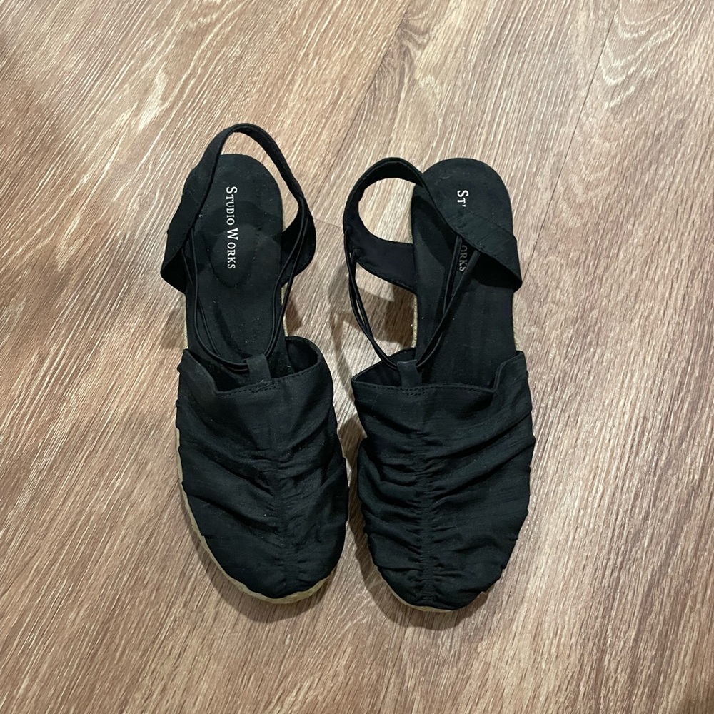 Studio Works  Black Espidrilles